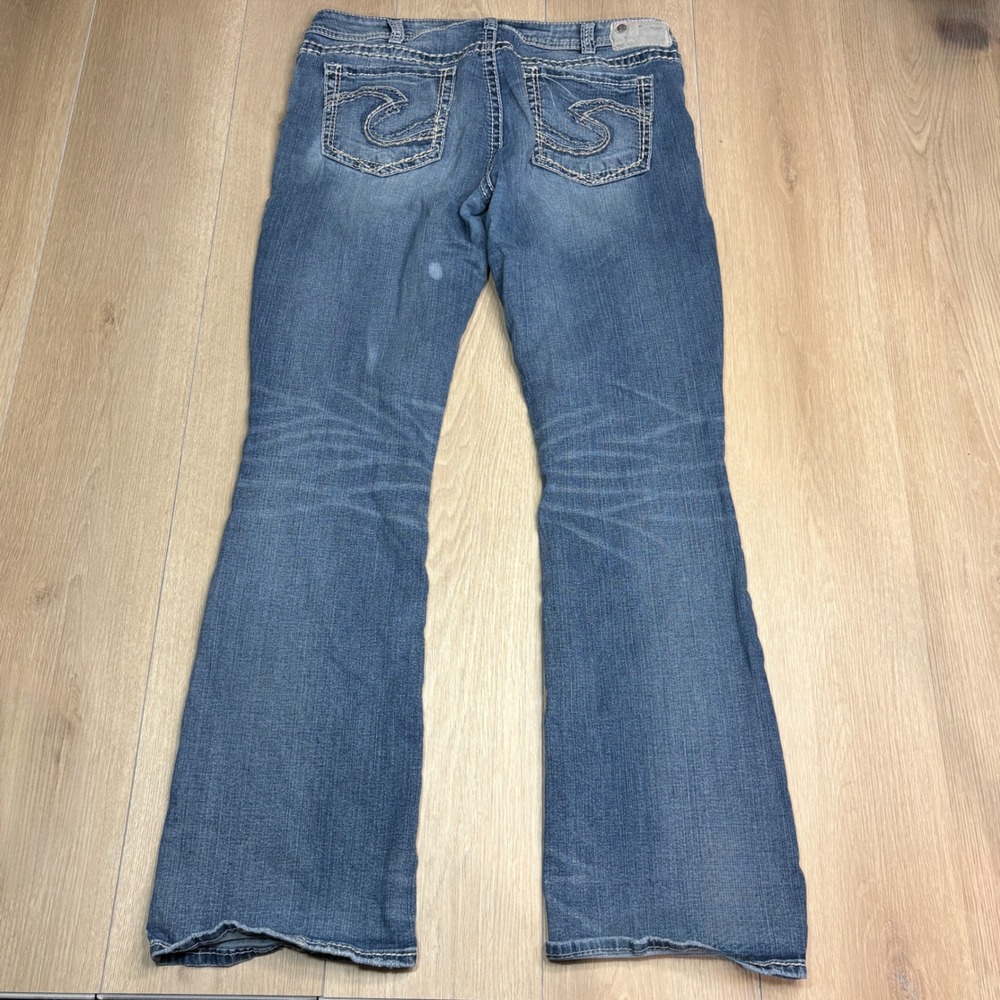 Silver Jeans Co Aiko Mid Boot Blue Denim Jeans W33 L33 L83717SAI240 Medium‎ Wash - Picture 5 of 11